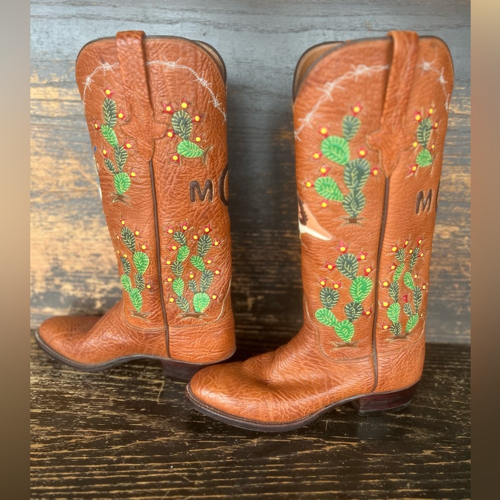Vintage Custom Ladies Cowboy Boots